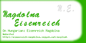magdolna eisenreich business card